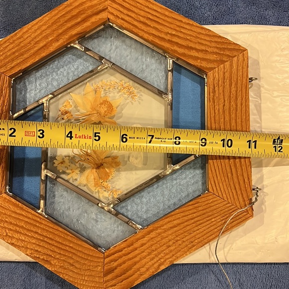 Tiffany Style Wood Framed Stained Glass - Picture 7 of 8